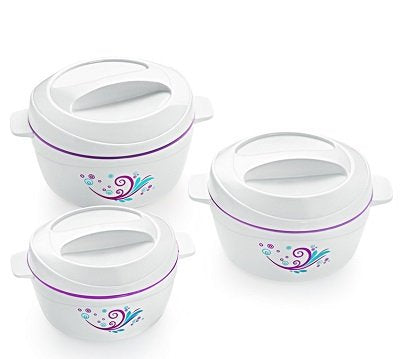 Premium Cello Alpha 3-Piece Casserole Set - Oven Safe Bakeware for Cooking, Baking & Serving - Perfect for Family Dinners, Potlucks & Holiday Meals