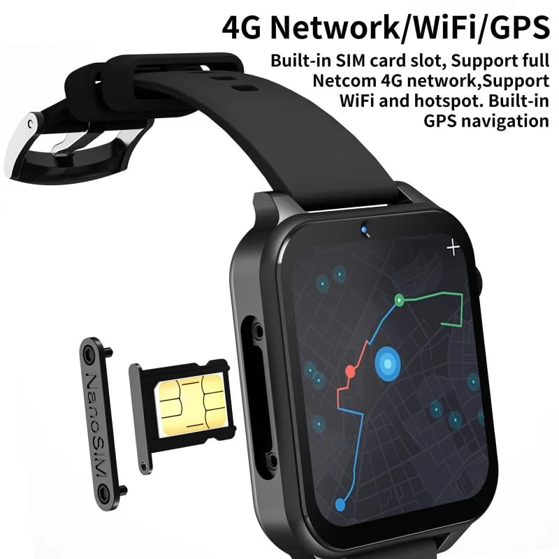 4G LTE Smart Watch Phone - Android 9.0 OS, 4GB RAM 64GB ROM, 1.99