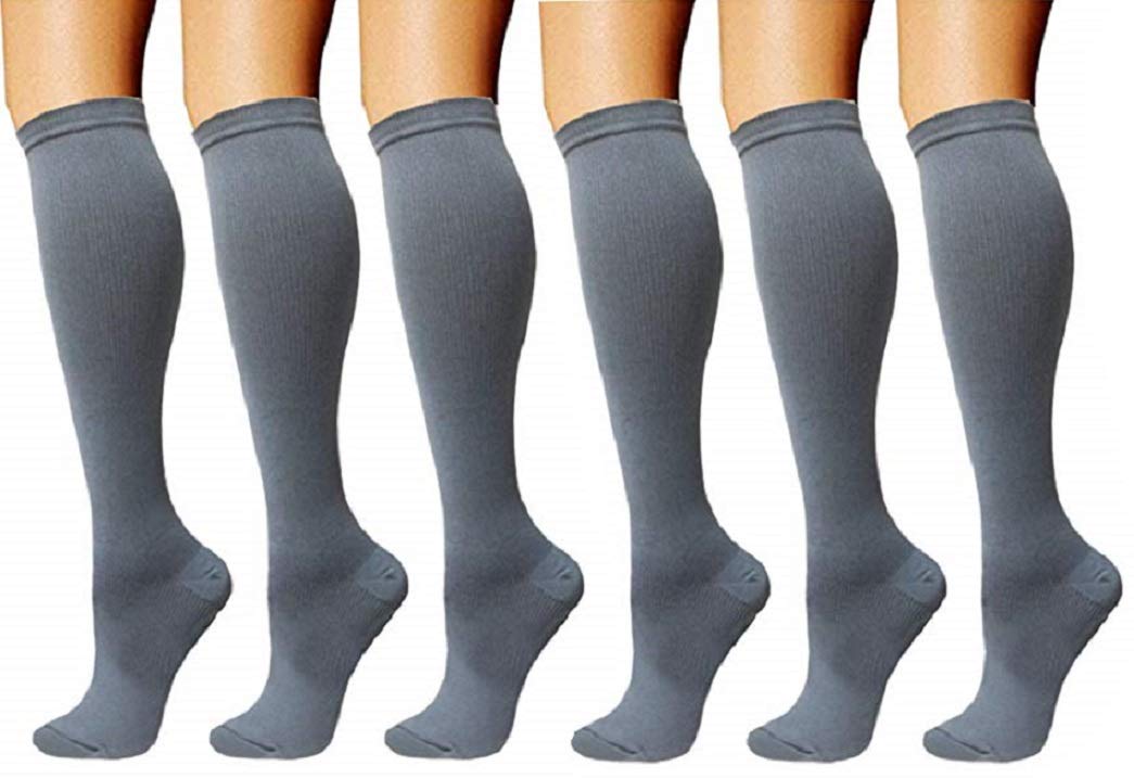 Premium Compression Socks for Women & Men - Medical Grade Support for Running, Sports, Yoga, Nursing & Travel - Improve Circulation & Reduce Swelling (Ideal for Athletes, Nurses & Frequent Flyers)
