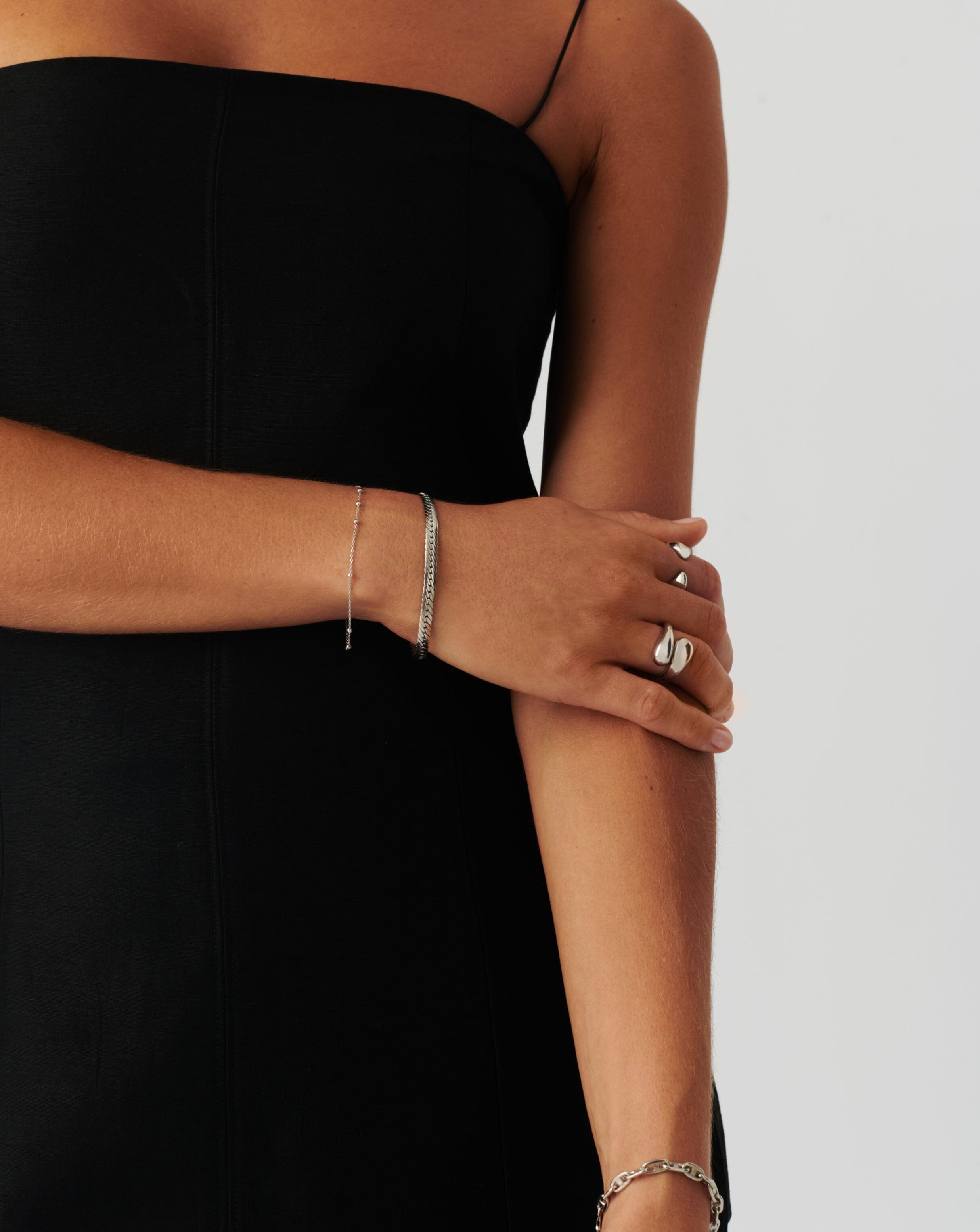Orb Chain Bracelet for Women - Elegant Silver & Gold Layered Bracelets for Stacking - Perfect for Everyday Wear, Gifts & Boho Style Outfits