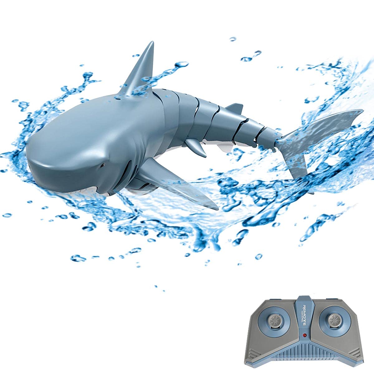 MAFANG® Remote Control Shark Boat - Rechargeable Mini RC Water Toy for Kids, Electronic Swimming Shark Fish Toy with Realistic Simulation - Perfect for Pool, Bath & Outdoor Water Play - Fun Gift for Boys & Girls