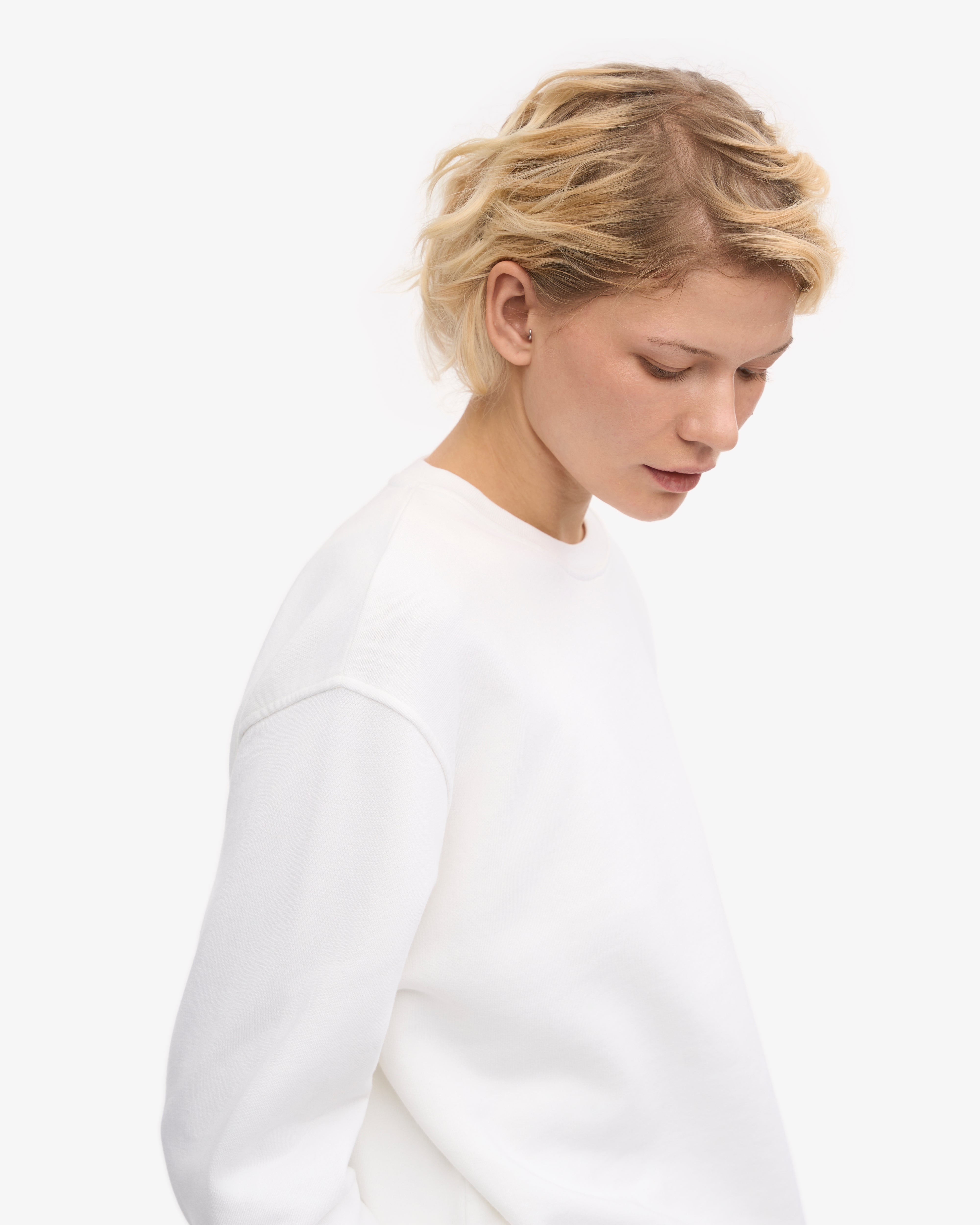 Women's Classic Organic Cotton Crew Neck T-Shirt in Optical White | Soft & Breathable Everyday Essential for Casual Wear & Layering