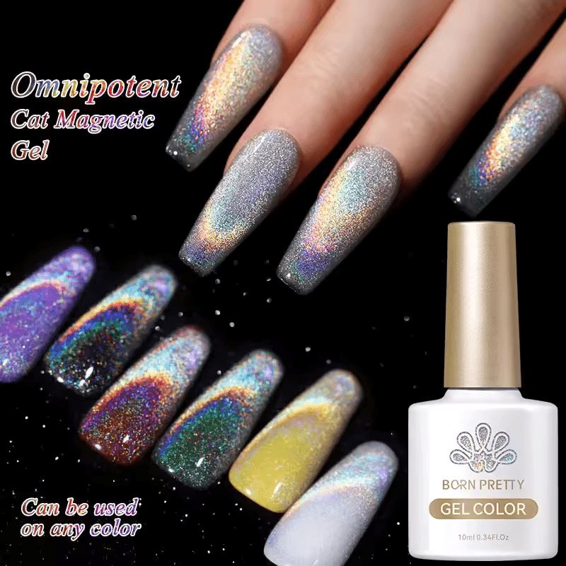 Born Pretty Magnetic Cat Eye Gel Polish - Long Lasting Nail Art for Salon Quality Manicures at Home | Perfect for Parties, Weddings & Special Occasions