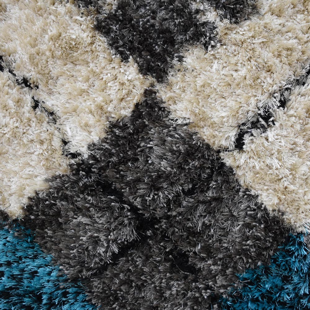 Facet Hand Tufted Rug - Premium Modern Geometric Area Rug for Living Room, Bedroom & Office - Soft & Durable Home Decor