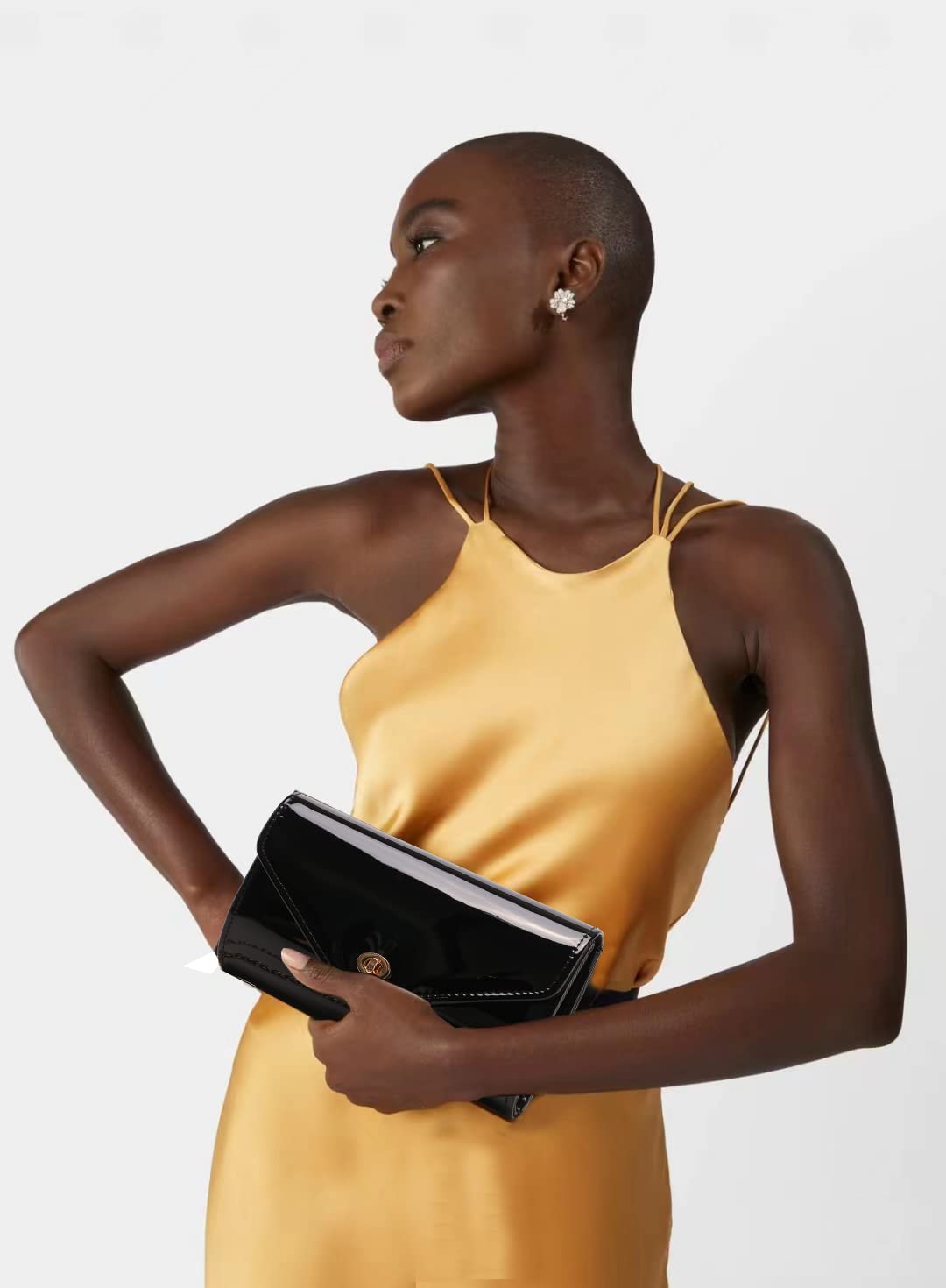 Shiny Patent Leather Envelope Clutch Purse for Women - Elegant Candy Evening Handbag for Concert, Prom, Party & Gift - Perfect for Formal Events, Date Nights & Special Occasions