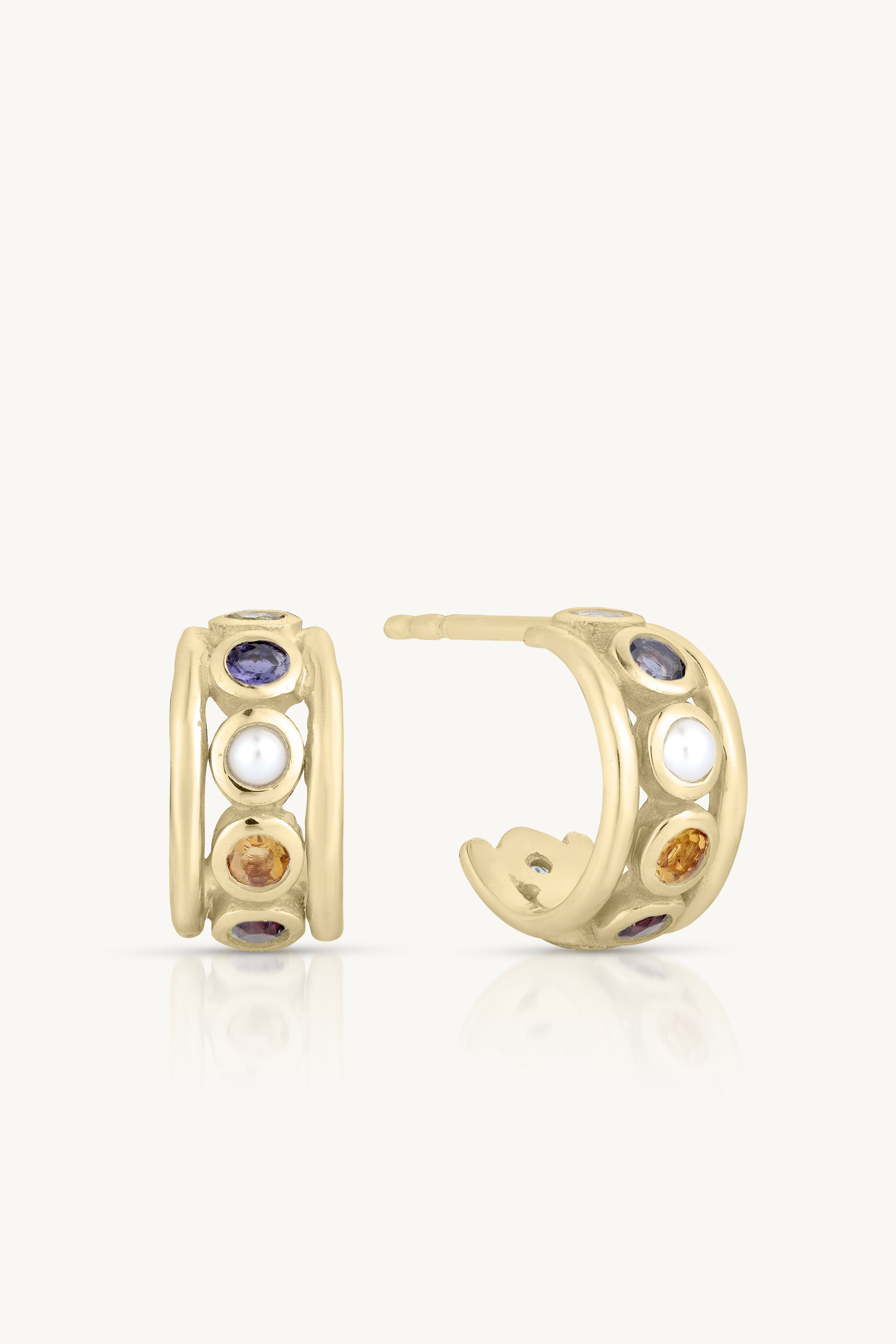 Olympia Multi Gold Hoops Earrings for Women - Trendy Layered Hoop Earrings Set - Perfect for Everyday Wear, Parties & Gifts