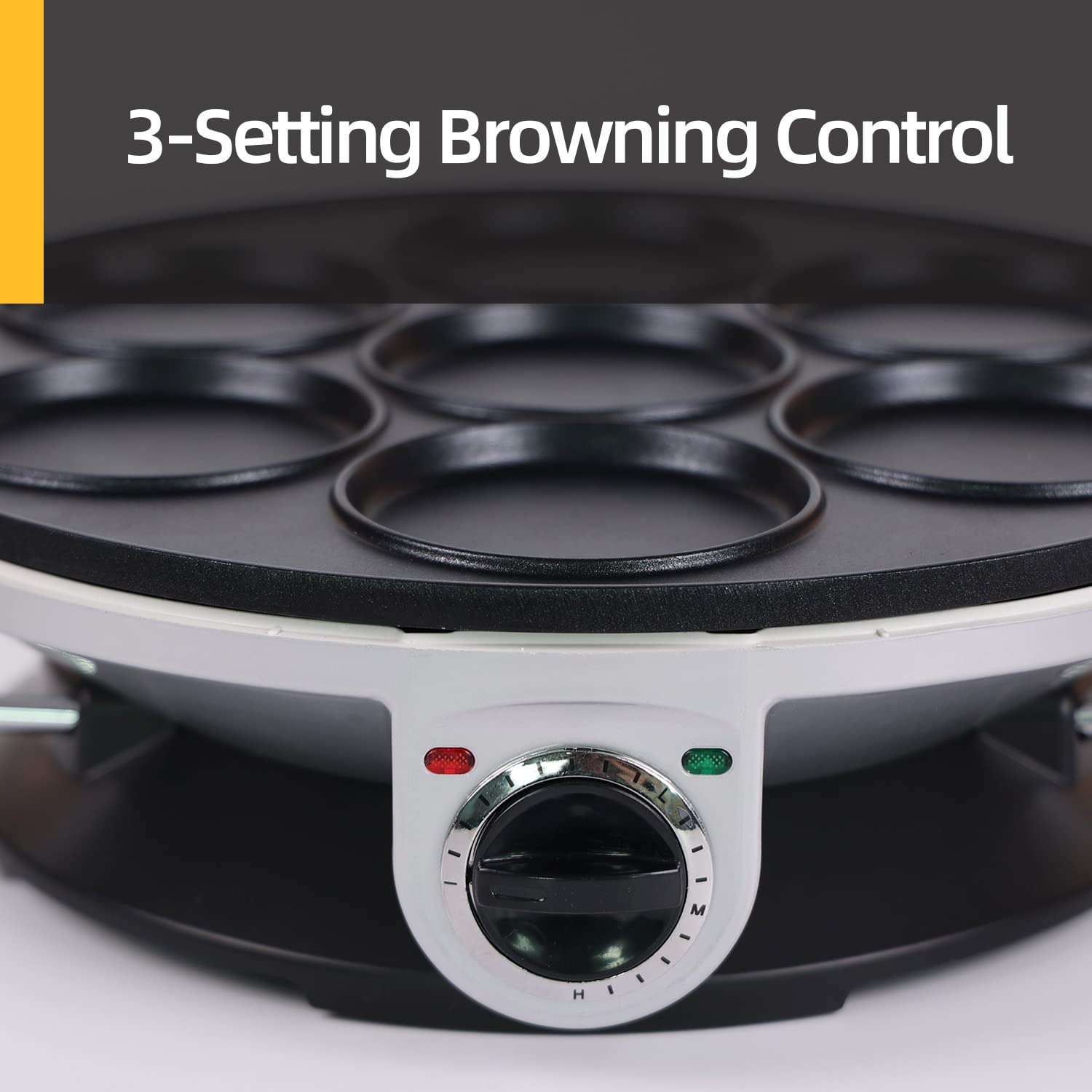 Electric Pancake Maker for Kids - Mini Nonstick Crepe & Egg Pan - Perfect for Breakfast, Snacks, and Family Cooking Fun