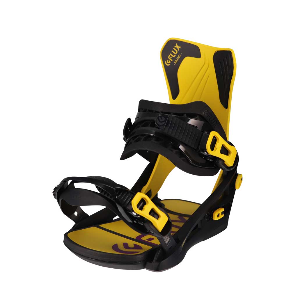 Flux 22/23 DS Snowboard Binding - Yellow | High-Performance Bindings for All-Mountain & Freestyle Riding | Perfect for Powder, Park & Backcountry Adventures