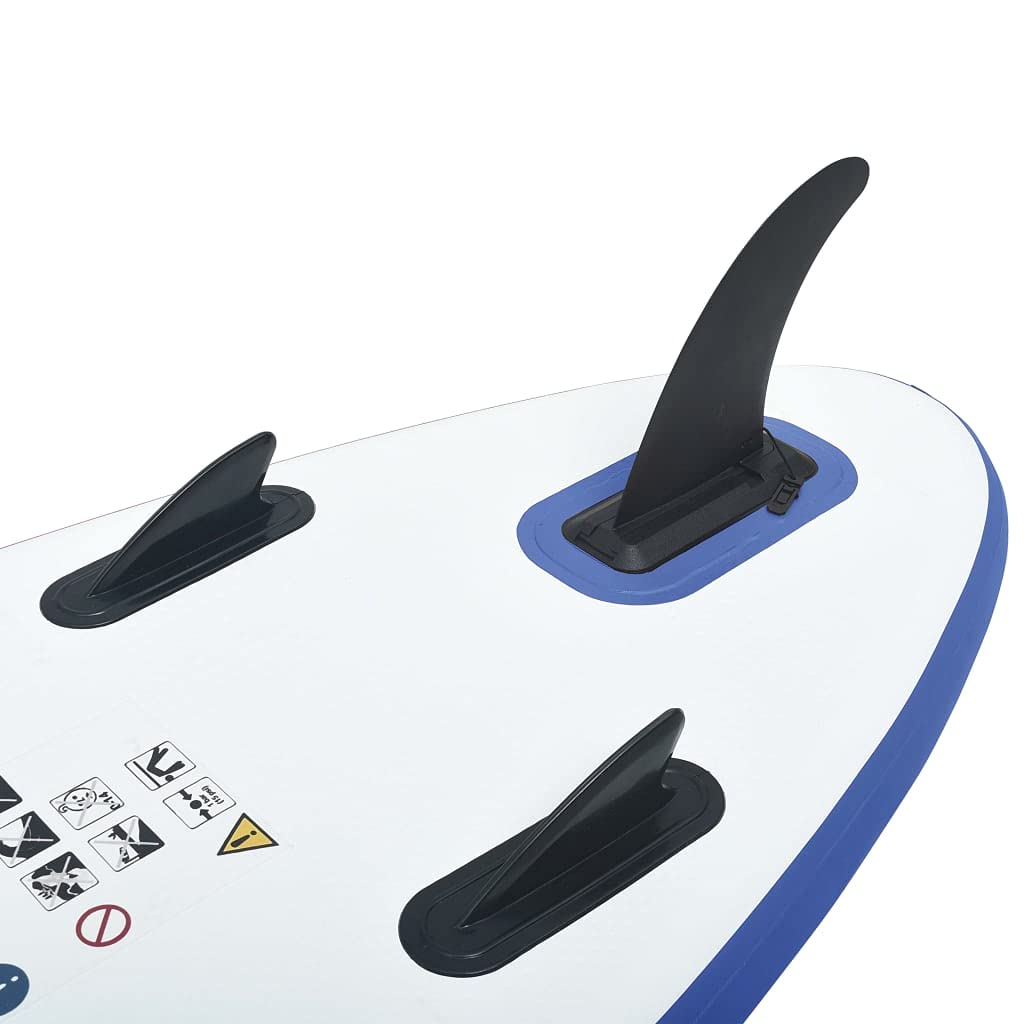 CHARMMA Inflatable Stand Up Paddle Board Set - 30.4lbs Lightweight SUP Surfboard with Premium Accessories | Blue & White Design for Lakes, Rivers & Ocean Paddling