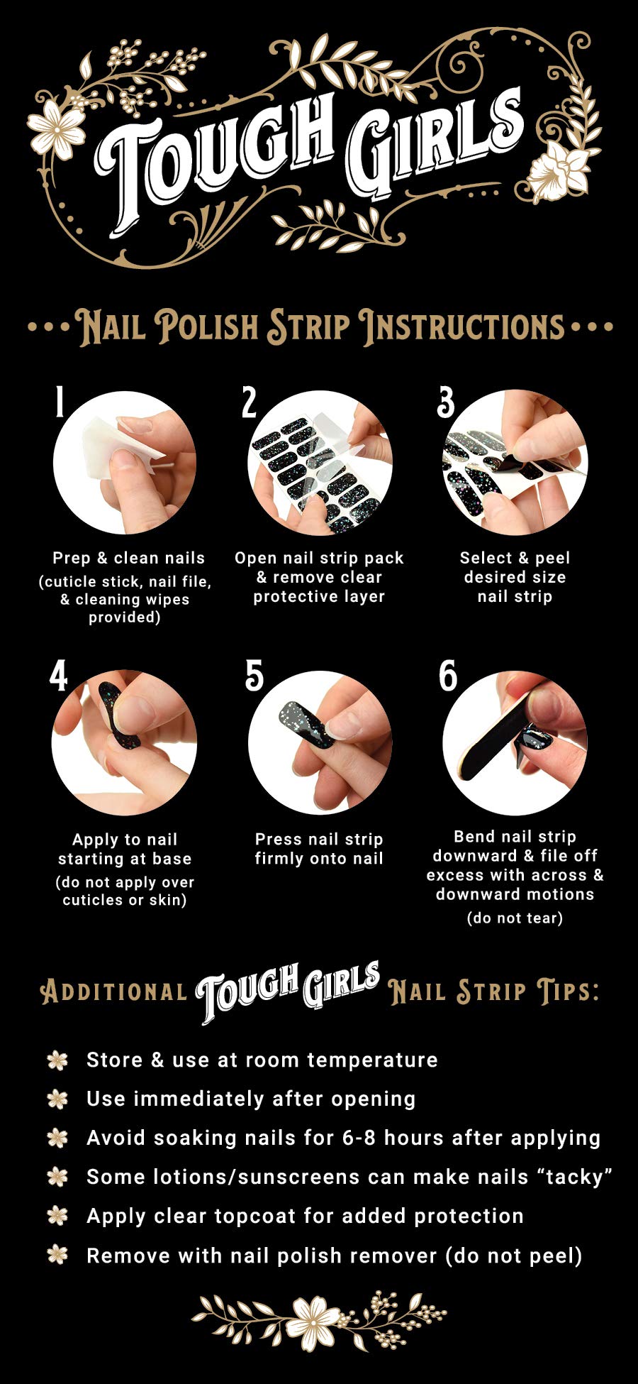 TOUGH GIRLS | 20 Exquisite Gel Nail Polish Strips with Application Accessories - No UV/LED Lamp Needed (Seafoam & Silver Speckles) - Perfect for DIY Manicures at Home, Parties & Gifts