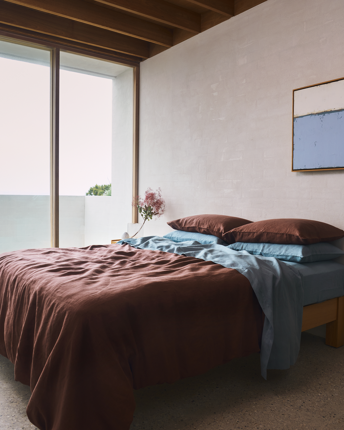 Premium 100% French Flax Linen Sheet Set - Breathable & Hypoallergenic Bedding for All Seasons - Perfect for Master Bedroom, Guest Room & Vacation Homes
