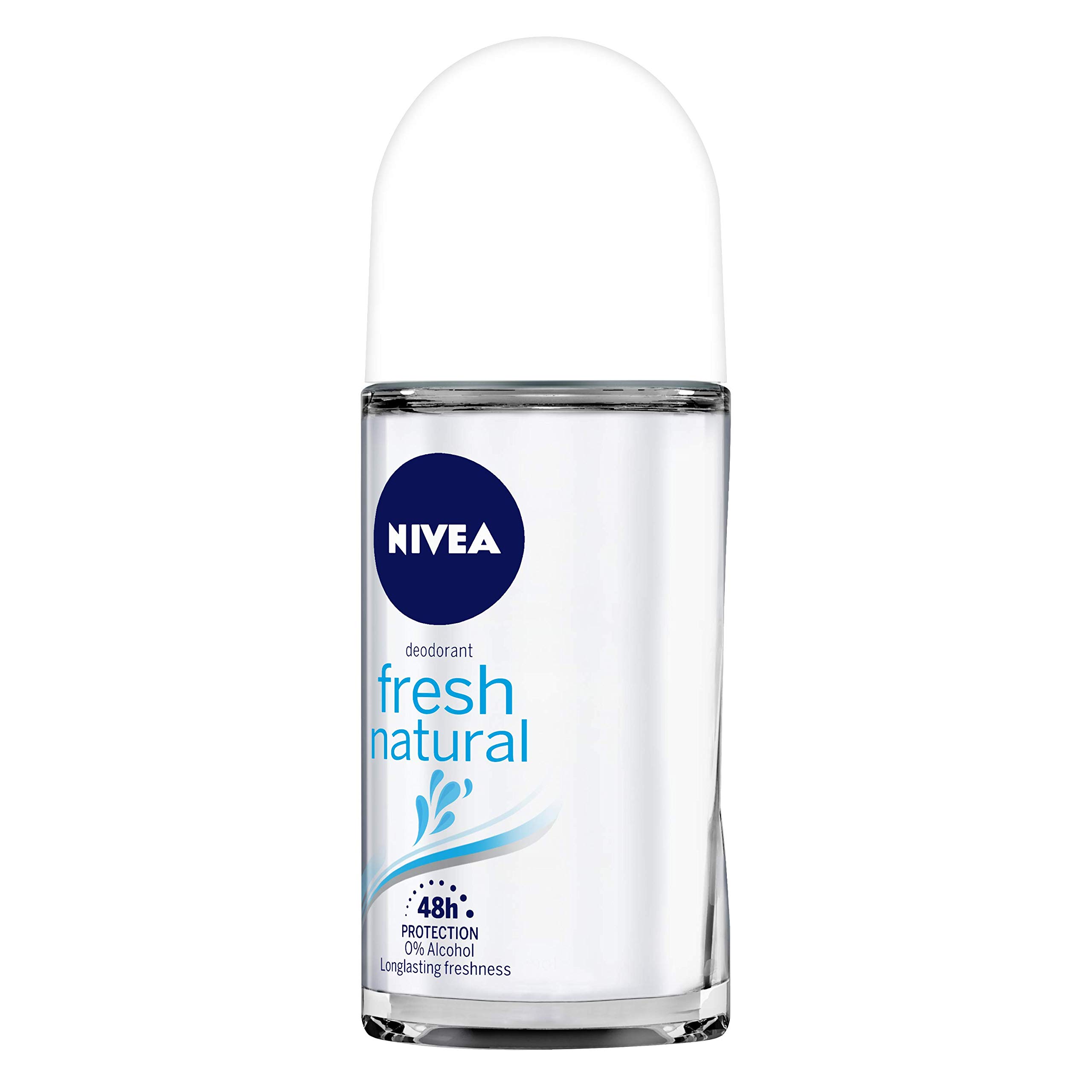 NIVEA Shower Gel & Deodorant Set - Water Lily & Oil Body Wash for Women (250ml) + Fresh Natural Roll-On Deodorant (50ml) | Hydrating & Refreshing Daily Skincare Routine for Soft Skin & Long-Lasting Protection