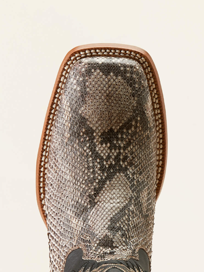 Ariat Men's Dry Gulch Python Cowboy Boots - Tan Ancient Black - Western Style Leather Boots for Rodeo, Country Dancing & Outdoor Adventures