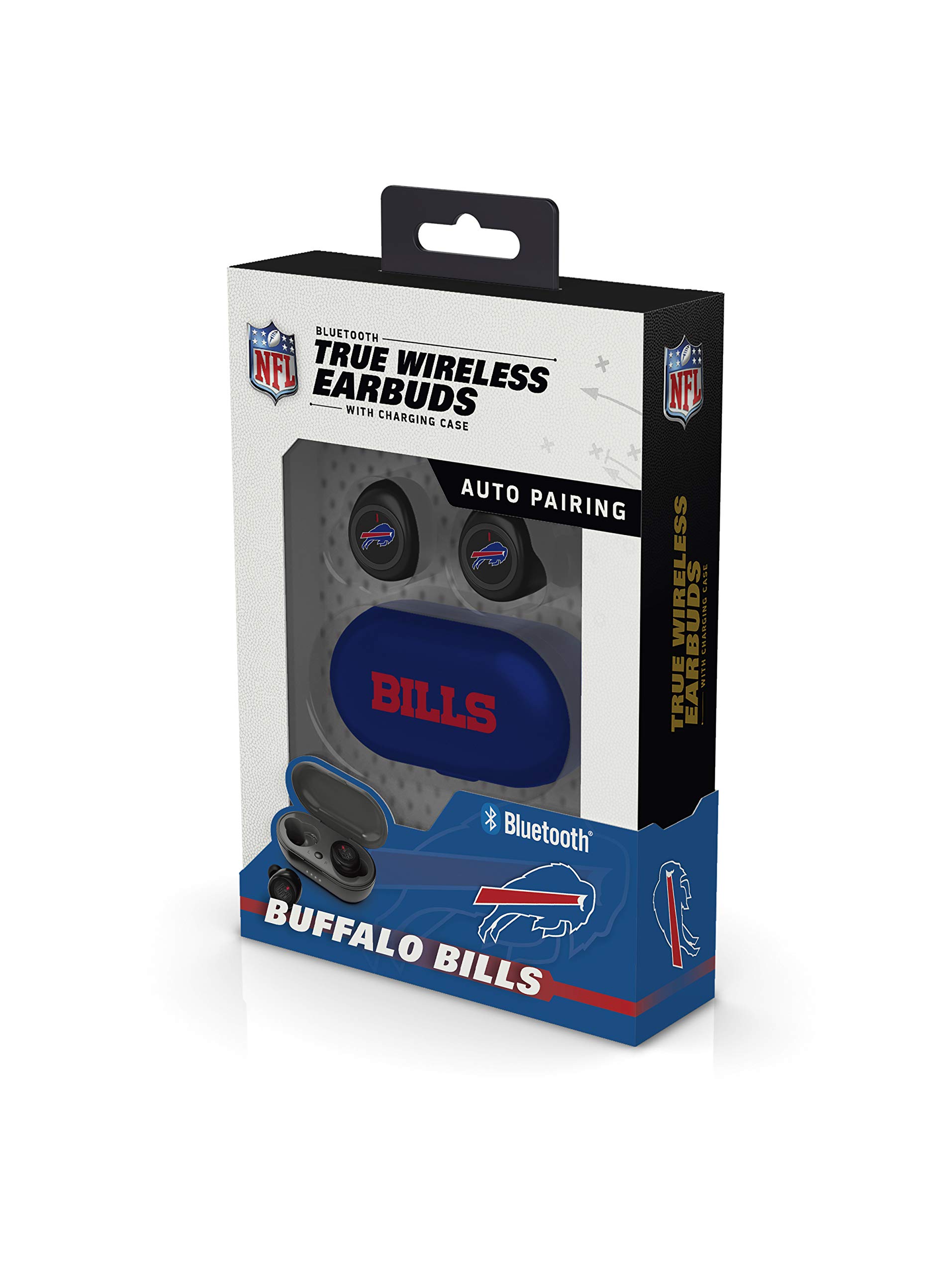 SOAR NFL True Wireless Earbuds - Bluetooth 5.0 Sports Headphones with Noise Cancelling, 24H Playtime, IPX7 Waterproof - Perfect for Football Games, Workouts & Commuting