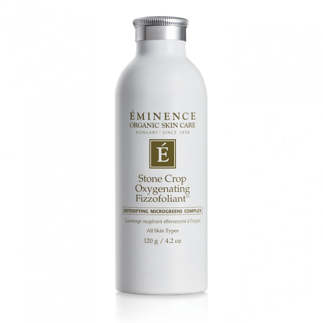 Eminence Organics Stone Crop Oxygenating Fizzofoliant - Exfoliating Face Mask for Glowing Skin | Detox & Brighten | Perfect for Spa Days & At-Home Skincare Routines