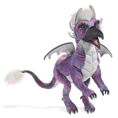 Beaked Dragon Hand Puppet - Soft Plush Animal Toy for Kids, Interactive Storytelling & Role Play - Perfect for Imaginative Play, Puppet Shows, and Educational Activities
