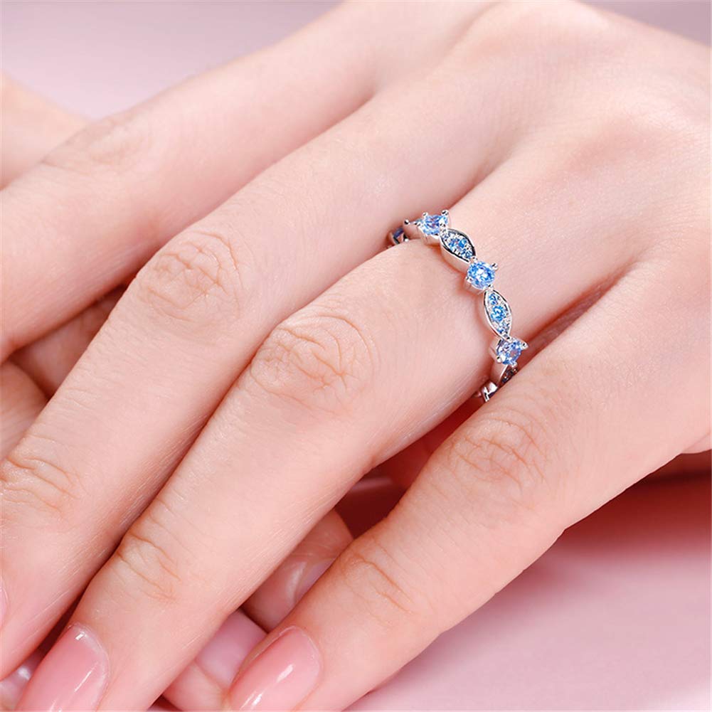 Jeulia Sterling Silver Round Cut Women's Wedding Band Ring - Elegant Bridal Jewelry for Wife, Anniversary & Birthday Gift (Includes Jewelry Box) | Perfect for Proposals, Weddings & Special Occasions