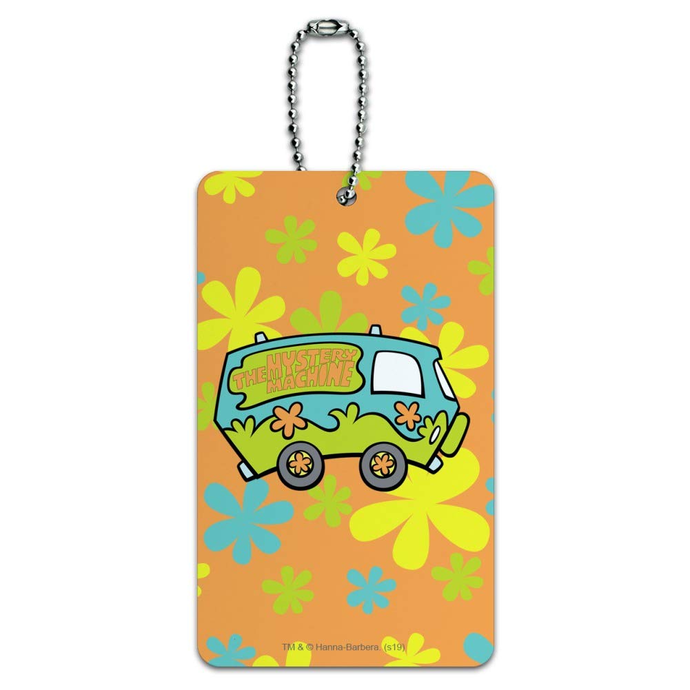 Scooby-Doo The Mystery Machine Luggage Tag - Cartoon Character Suitcase ID Tag for Carry-On Bags - Perfect for Travel, Cosplay, and Scooby-Doo Fans