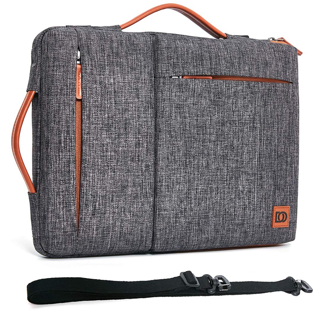 DOMISO 10.1 Inch Tablet Sleeve Shoulder Bag - Water Resistant Laptop Briefcase for iPad Pro 9.7/10.5/11 inch, iPad Air, Surface Go, Lenovo Yoga Book - Perfect for Work, Travel & School Commute