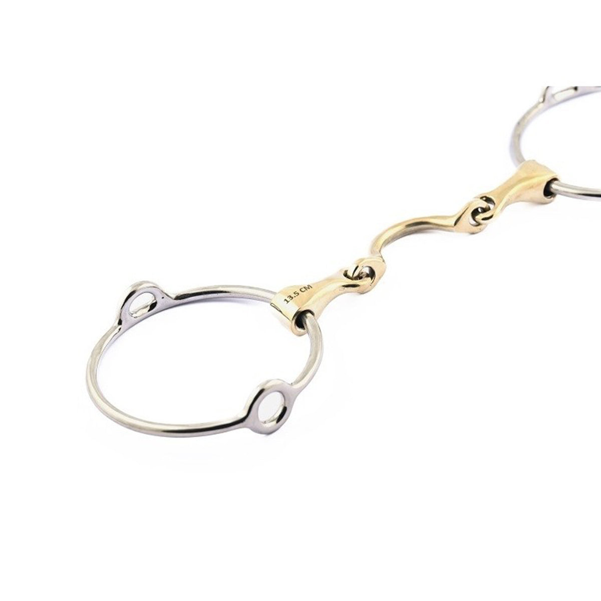 Jump'in Large Ring Gag Bit With High Port - Horse Training Bit for Western Riding, Dressage & Show Jumping - Durable Stainless Steel Mouthpiece for Comfort & Control