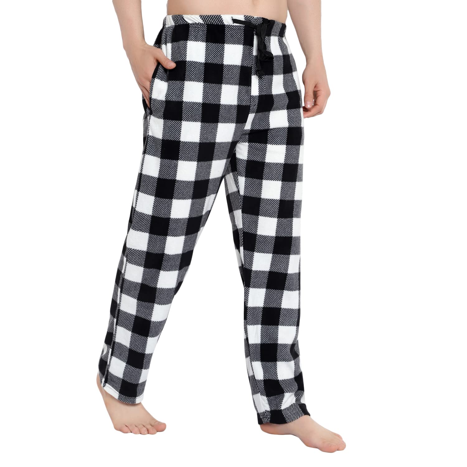 Cozy Boys Fleece Pajama Pants - Plaid Sleepwear for Big Boys Size 8-18 - Perfect for Christmas, Winter Nights & Sleepovers - Soft Holiday Pajamas for Kids & Teens