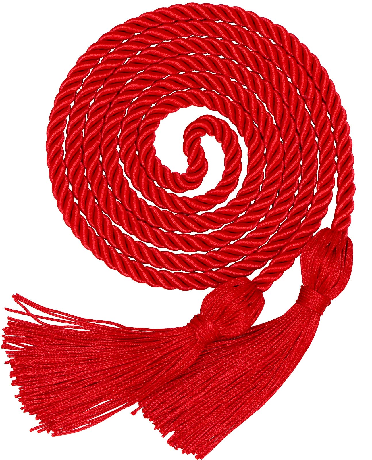 2025 Graduation Honor Cords - Red Academic Achievement Cords for High School & College Graduation Ceremonies - Perfect for Commencement, Honors Recognition & Graduation Photos