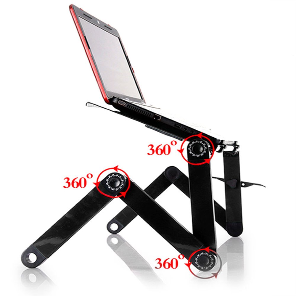 Adjustable Folding Laptop Stand - 360° Desk Tray for Work & Study