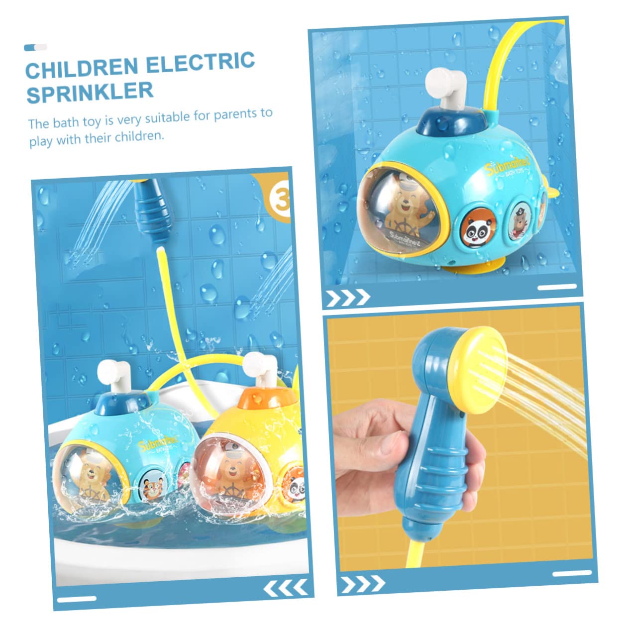 VICASKY Kids Bath Toys for Toddlers 3-4 Years - Fun Plastic Blue Shower Toys for Bathtime Play & Learning | Perfect for Sensory Development & Water Play Activities