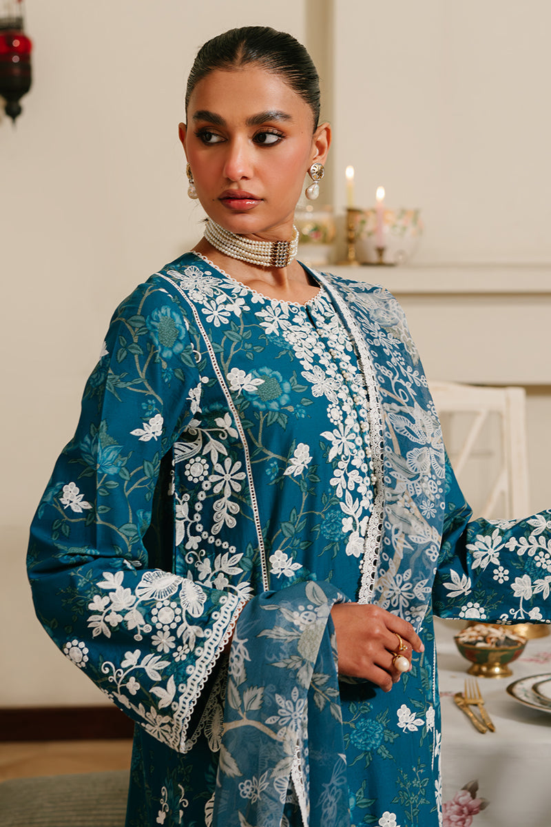 ICE BLOOM 3-Piece Embroidered Lawn Suit for Women - Floral Summer Outfit for Casual Wear & Special Occasions