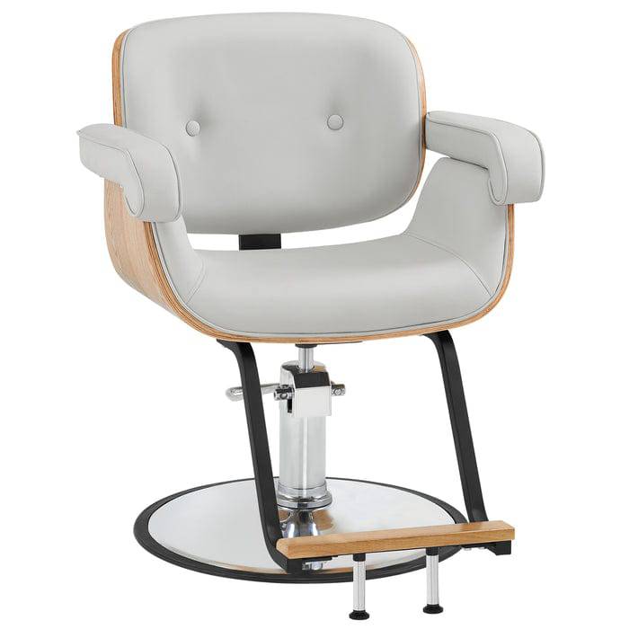 Evelyn Salon Styling Chair - Professional Hydraulic Barber Hairdressing Chair for Home & Salon Use - Perfect for Haircuts, Styling, and Makeup Application