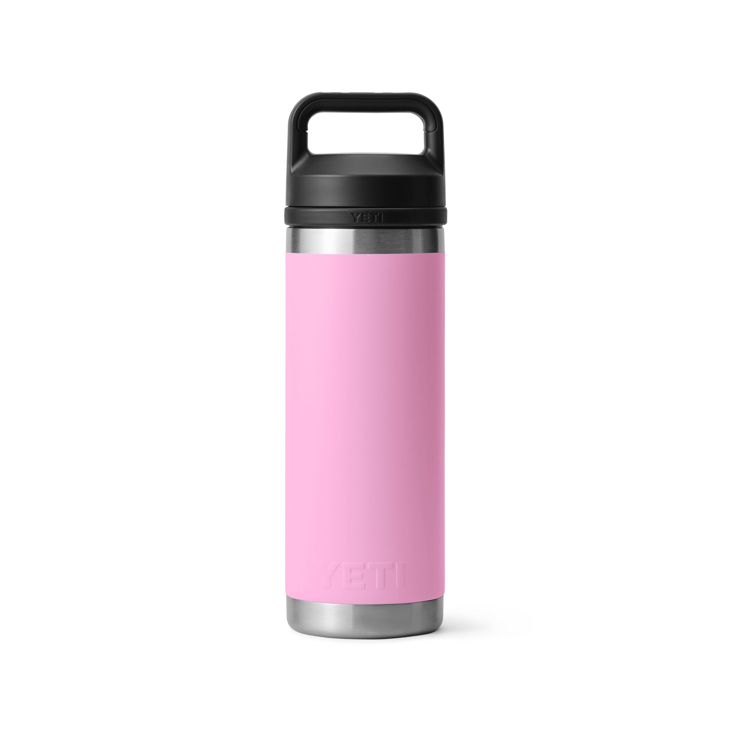 Rambler 18 oz Insulated Water Bottle with Chug Cap - Leakproof Stainless Steel Vacuum Flask for Gym, Hiking & Travel | Power Pink