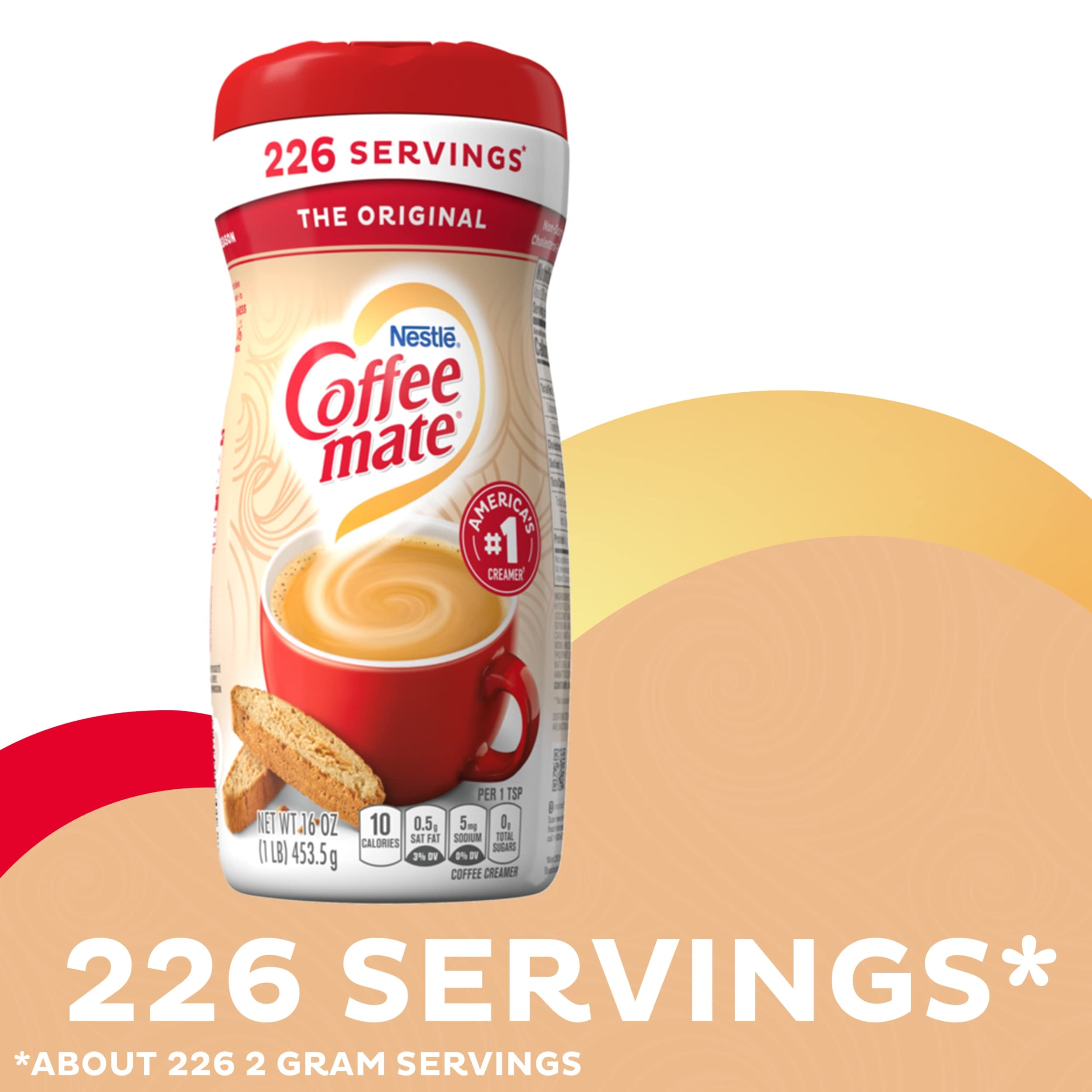 Nestle Coffee Mate Original Powder Coffee Creamer - 16 oz (Pack of 1) | Non-Dairy Creamer for Coffee, Tea & Baking | Perfect for Home, Office & Cafes