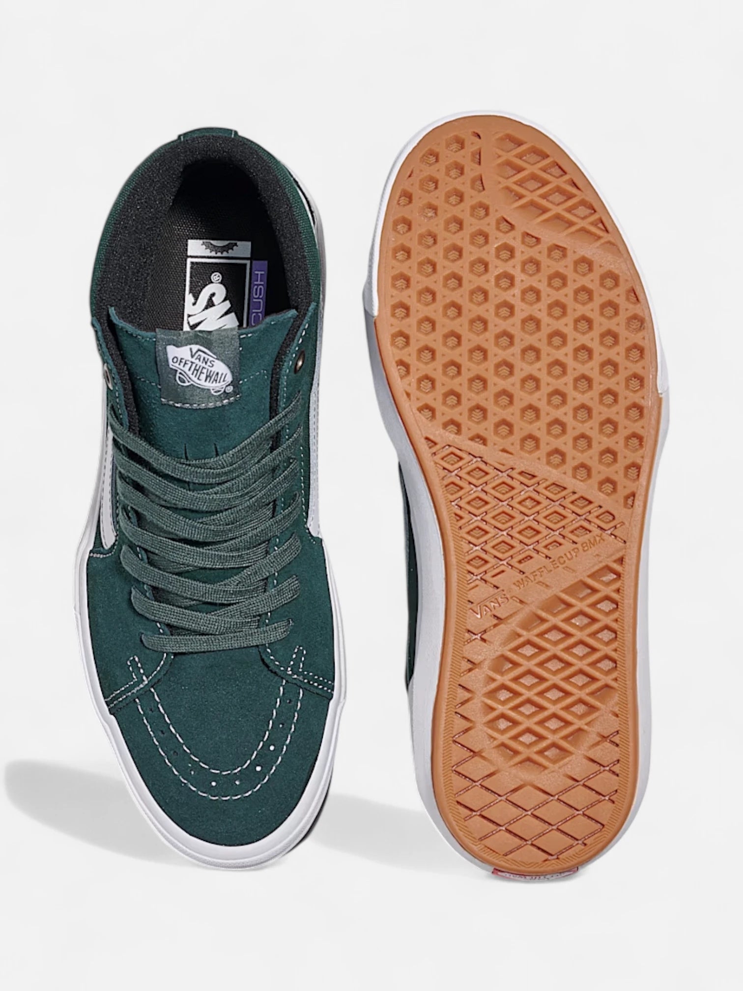 Vans BMX Sk8 Hi Sneakers - Dark Green High-Top Skate Shoes for Men | Durable & Comfortable for Skateboarding, BMX Riding & Casual Wear