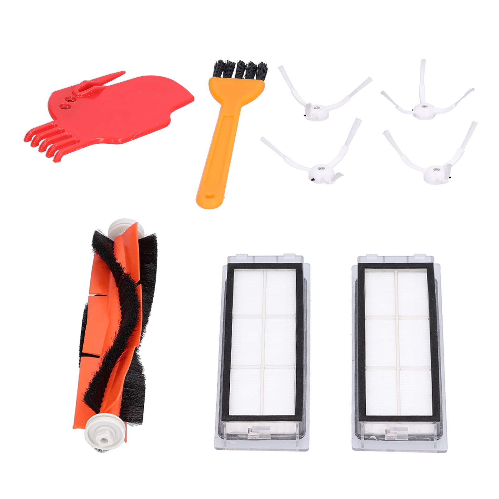 Robotic Vacuum Cleaner Side Brush & Filter Kit - Replacement Accessories for Home Cleaning