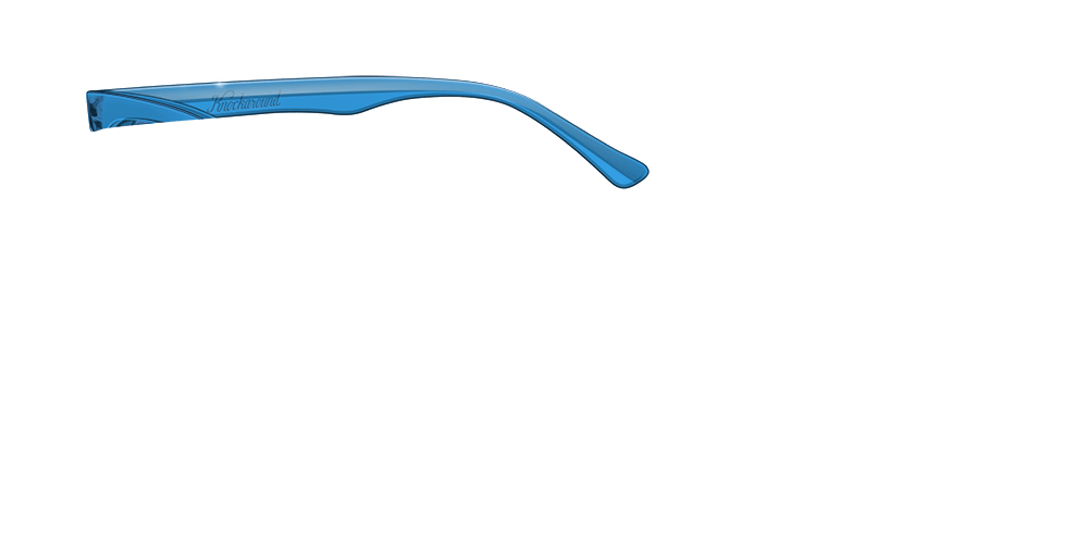 Knockaround Paso Robles Custom Arm Clear True Blue Sunglasses - Polarized UV Protection for Outdoor Sports & Beach Activities