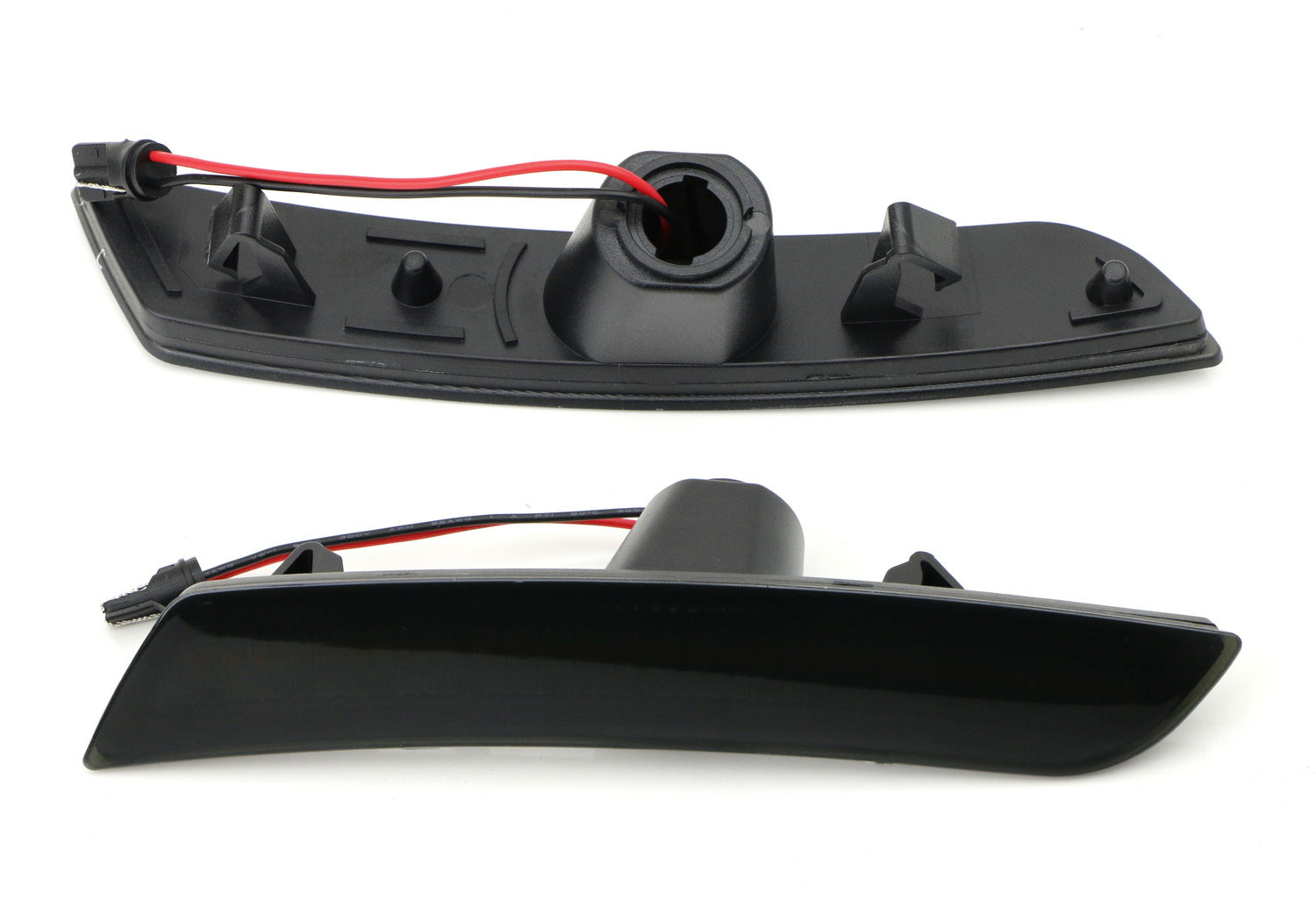 Dark Smoked Lens Rear Red Full LED Side Marker Lights for 2016-2023 Chevy Camaro - Enhanced Visibility & Style for Night Driving & Car Shows