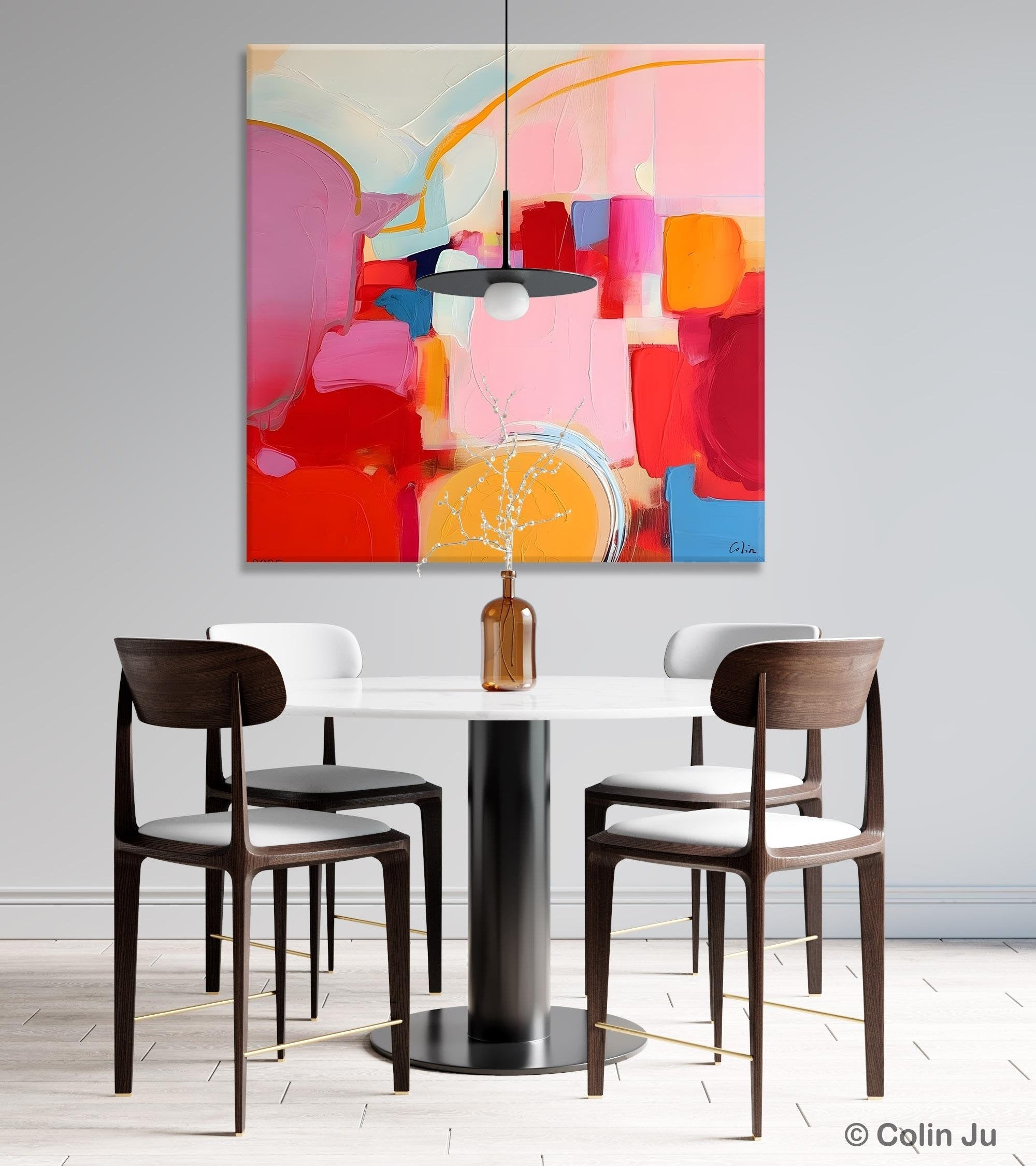 Large Abstract Wall Art for Bedroom - Original Modern Canvas Painting, Contemporary Acrylic Artwork - Perfect for Living Room, Office & Home Decor
