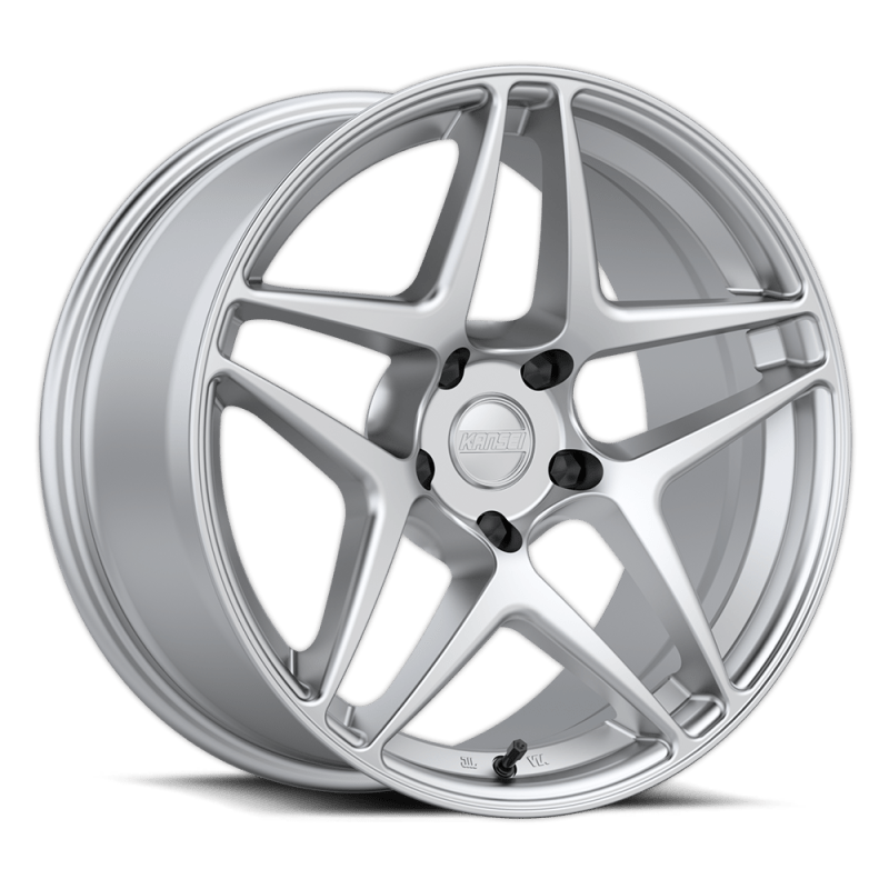 Kansei K15H Astro 18x9 Inch Hyper Silver Wheel - 5x100 Bolt Pattern, 22mm Offset, 73.1mm Bore - Perfect for JDM Imports & Sport Compact Cars