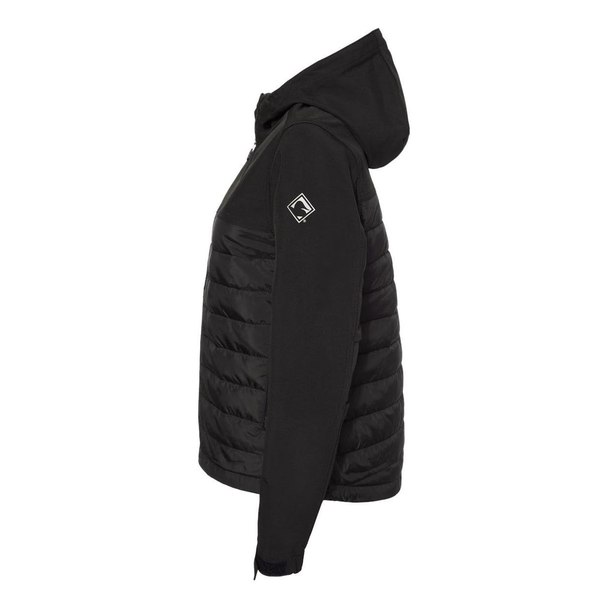 DRI Duck Women's Vista Soft Shell Puffer Jacket - Waterproof Winter Coat for Outdoor Activities - Size M Black - Warm Insulated Jacket for Hiking, Skiing & Cold Weather
