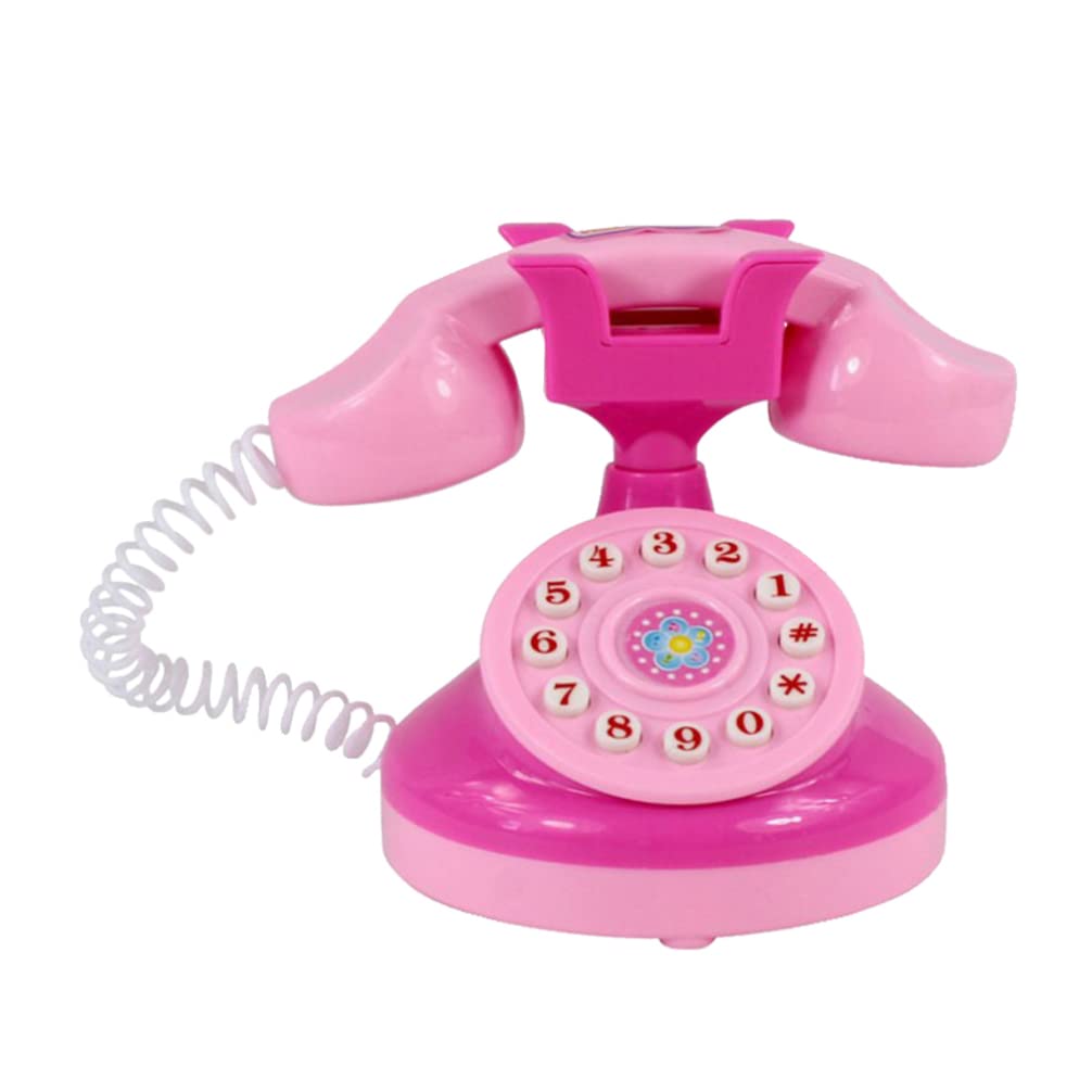 Balacoo Happy Helpers Rotary Phone Toy - Lightweight Mini Vintage Phone for Kids, No Battery Needed - Educational Pretend Play Toy for Toddlers & Preschoolers - Perfect for Role Play, Learning, and Imaginative Fun