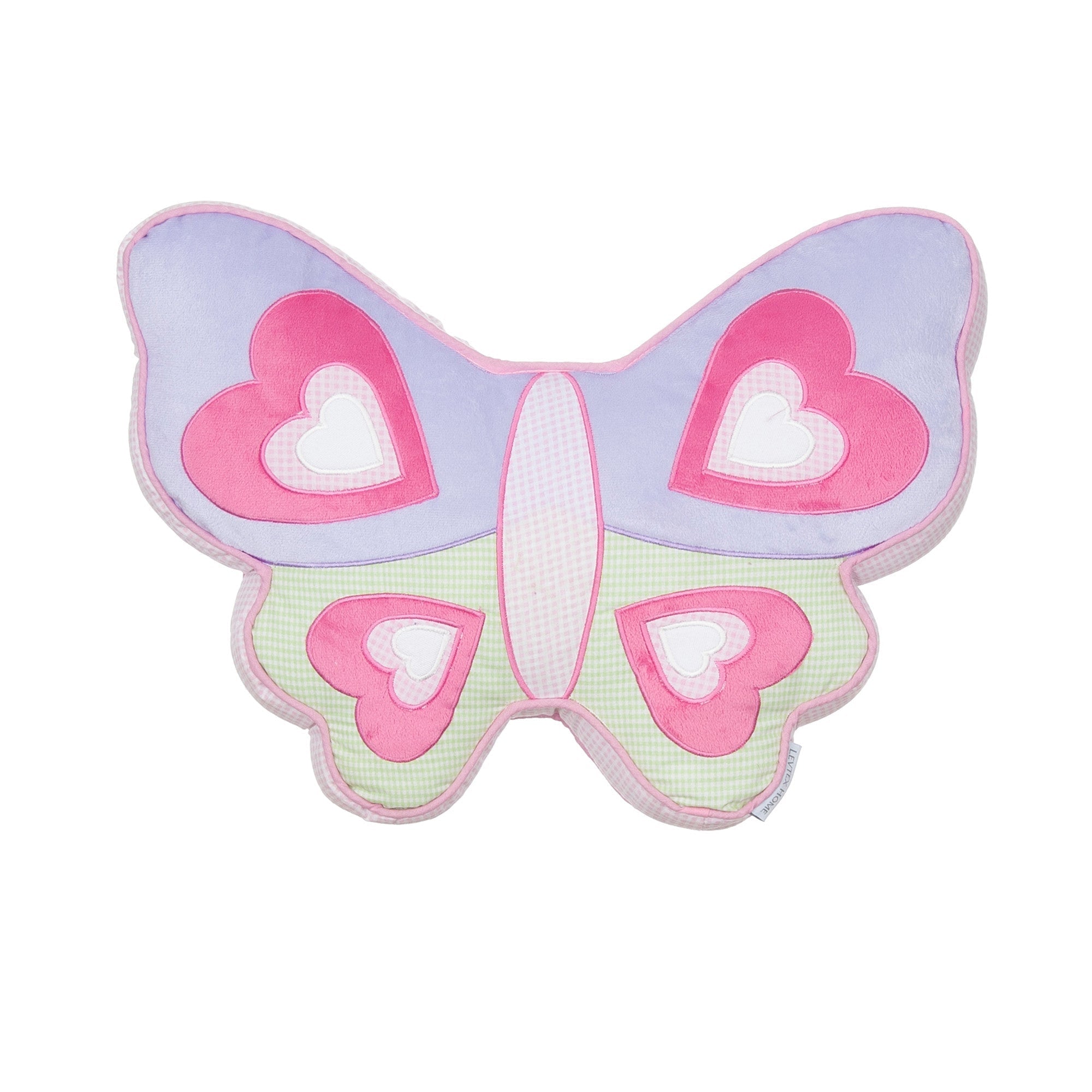 Butterfly Shaped Pillow for Girls - Soft & Comfortable Cushion for Kids Bedroom, Nursery, or Travel - Merrill Girl Decorative Pillow for Sleep, Relaxation & Room Decor