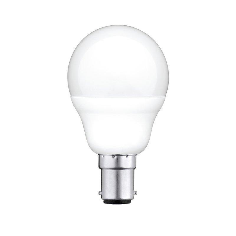 5W Small Bayonet (SBC) LED Bulbs - Warm White Round Dimmable Light for Home, Office, and Decorative Lighting