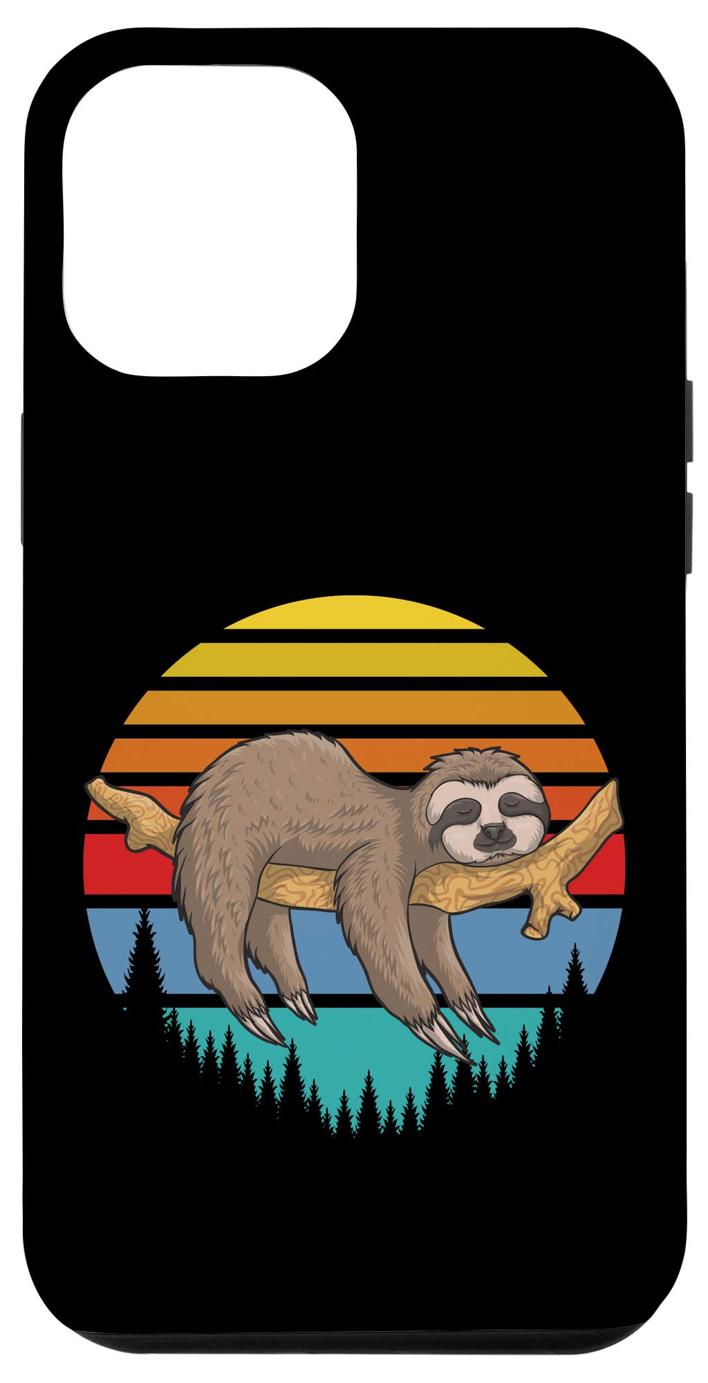Premium iPhone 12 Pro Max Case with Cute Sleeping Sloth Design - Shockproof Protective Cover for Everyday Use, Travel & Work