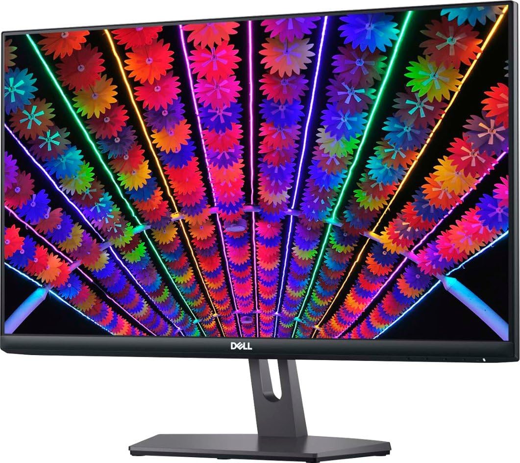 Dell S24 24-inch IPS LED Monitor - Full HD 1080p, AMD FreeSync, 75Hz Refresh Rate, 4ms Response Time - Anti-Glare, Low Blue Light, Flicker-Free, VESA Mountable, 2x HDMI Ports - Ideal for Home Office, Gaming & Multimedia Entertainment
