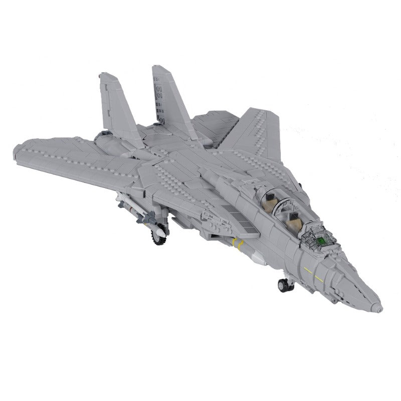 2239PCS MOC F-14 Tomcat Building Blocks Set - Compatible with LEGO 121573 - Perfect for Military Aircraft Enthusiasts & Model Builders