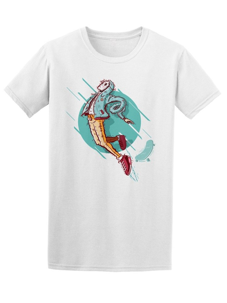 Skateboarder Tattoo Art Graphic T-Shirt for Men - Cool Streetwear Style for Skateboarding & Urban Fashion