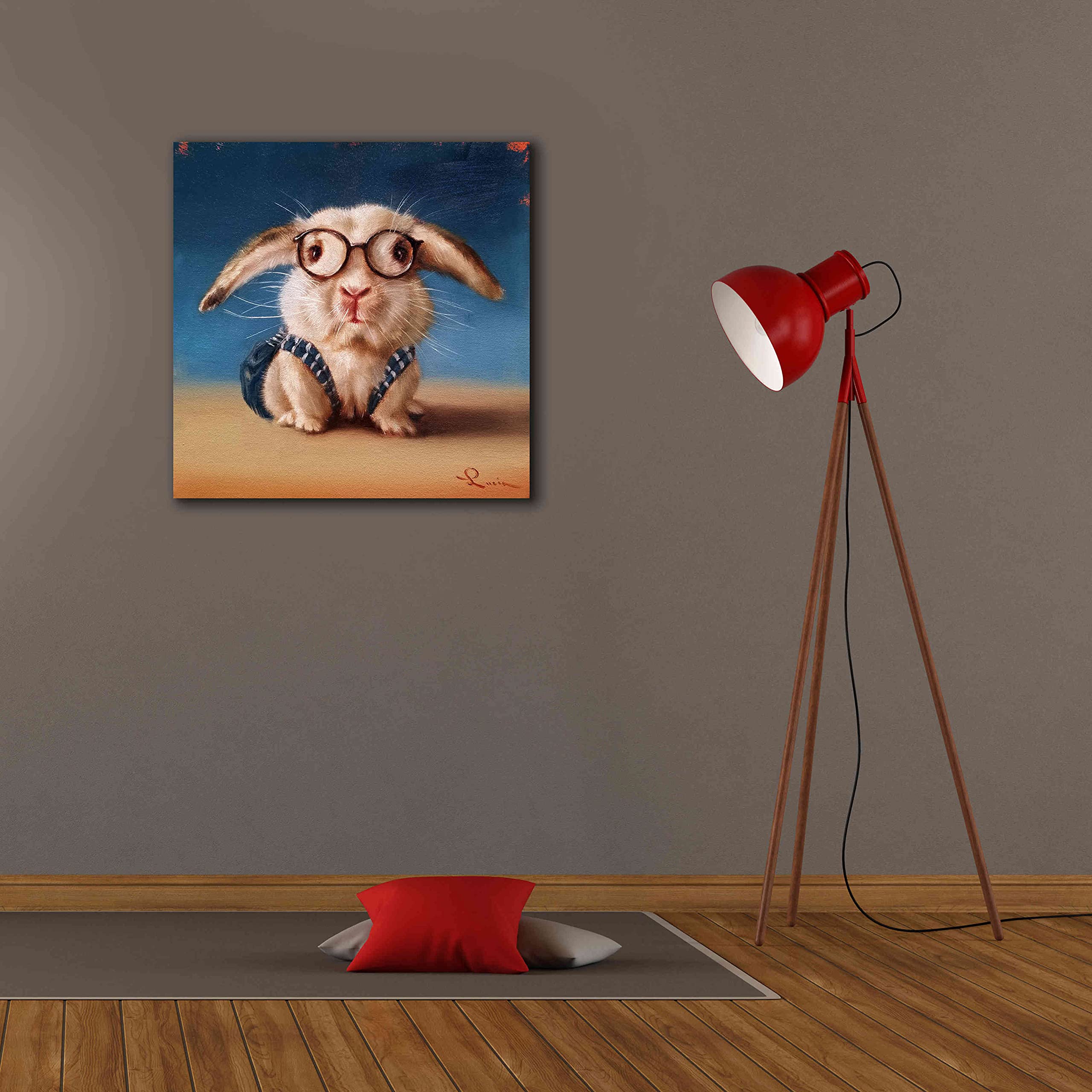 Lucia Heffernan 'Back to School' Graffiti Canvas Wall Art - 26x26 Inches Modern Home Decor for Living Room, Bedroom & Office