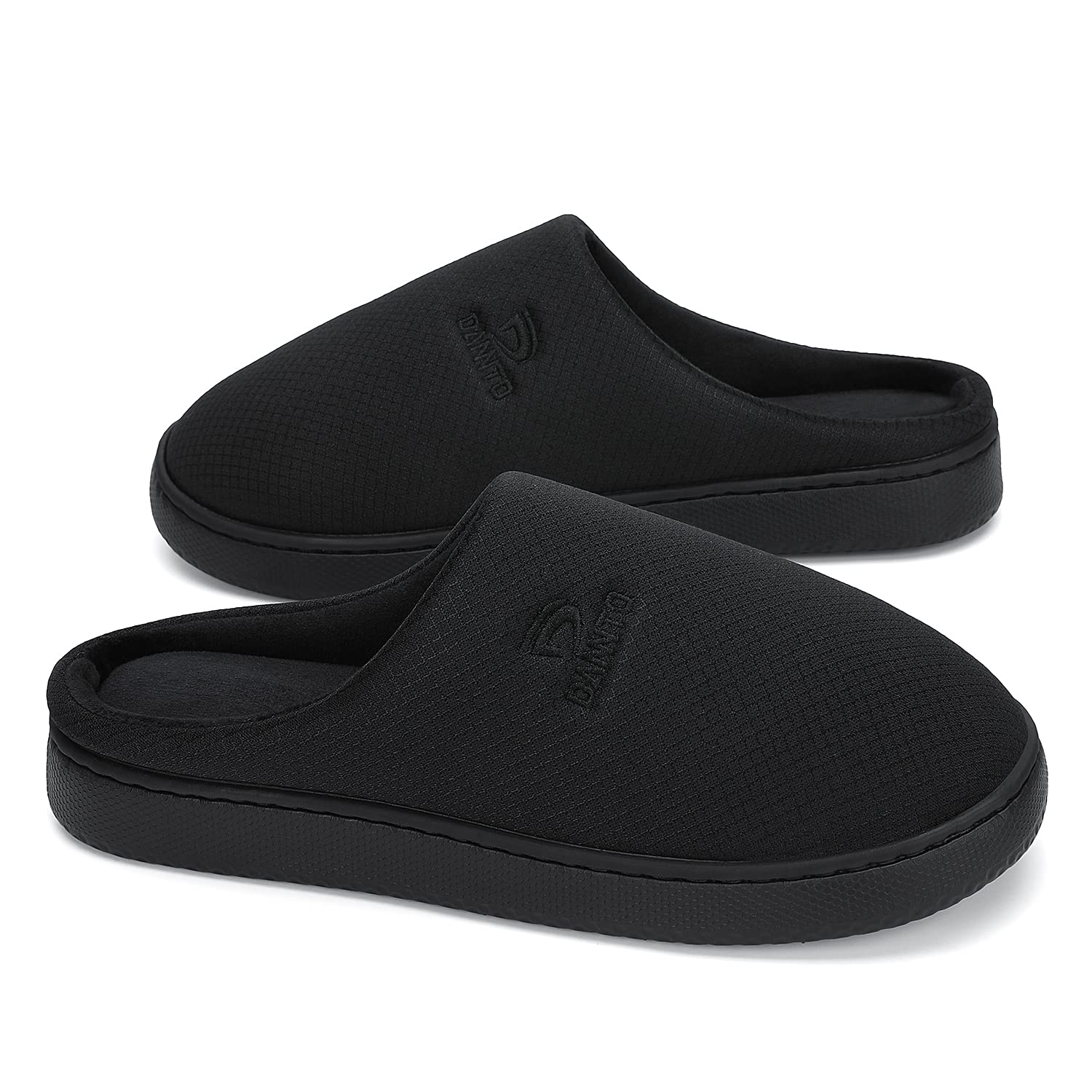 **Dannto Memory Foam Slippers for Women & Men - Soft Indoor House Slides, Cozy Closed-Toe Bedroom Shoes for Home Comfort (Ideal for Relaxing, Lounging & Spa Days)**