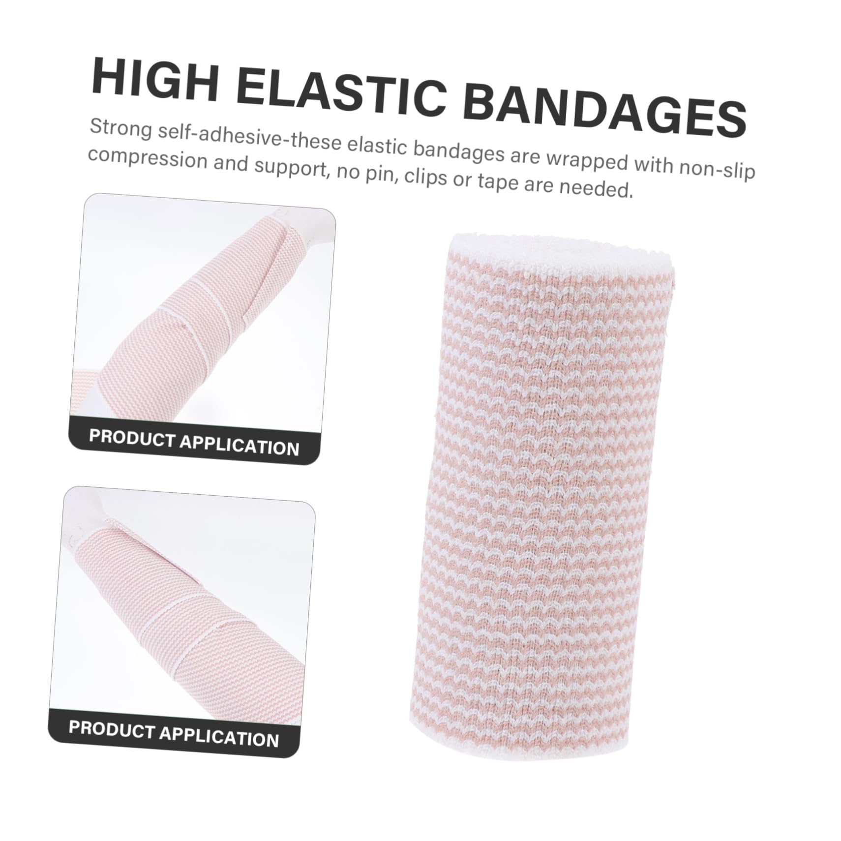 INOOMP 4 Pcs Sports Bandage Wrap - Breathable Athletic Tape for Injury Support, Joint Protection & Muscle Recovery - Ideal for Basketball, Running, Gym & Workout Use