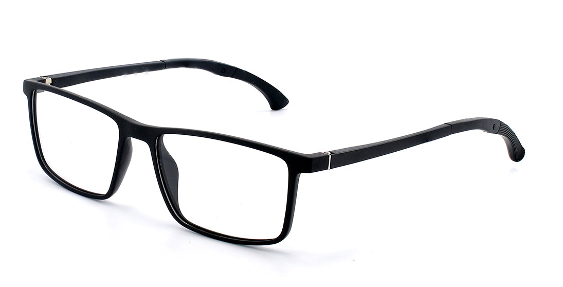 Classic Thin Rimmed Rectangle Eyeglass Frames MA09 01 - Lightweight Acetate Glasses for Men & Women - Perfect for Reading, Work & Everyday Wear